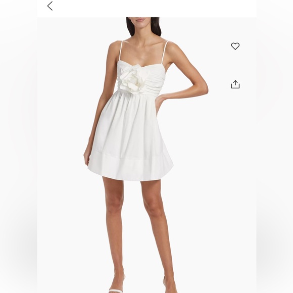 White bridal mini dress size 2 worn once - Picture 2 of 5